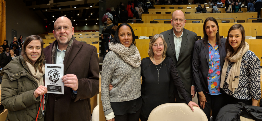 Board Members at Social Work Day at the UN, April 1st 2019